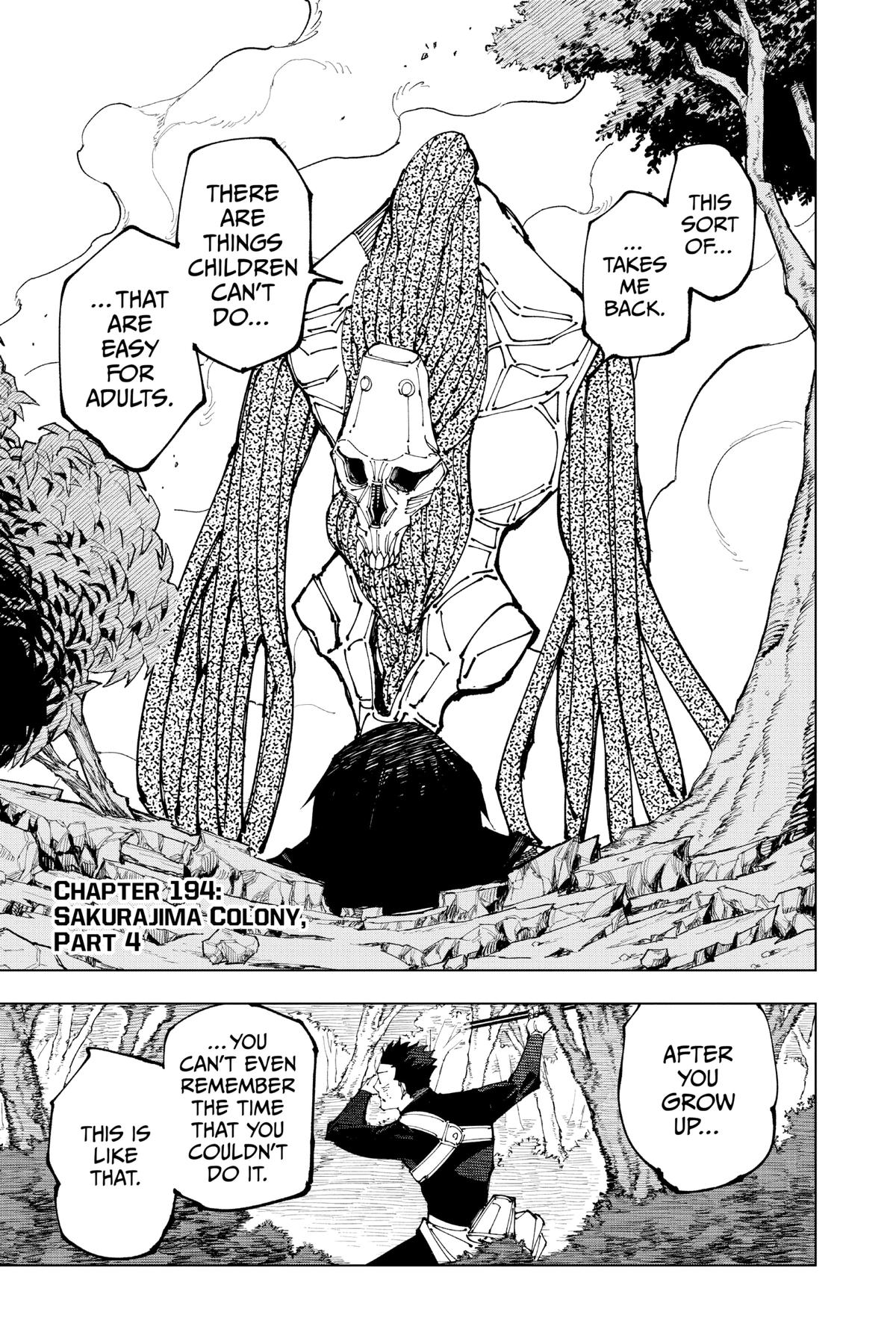 Jujutsu Kaisen Chapter 194 — page 1