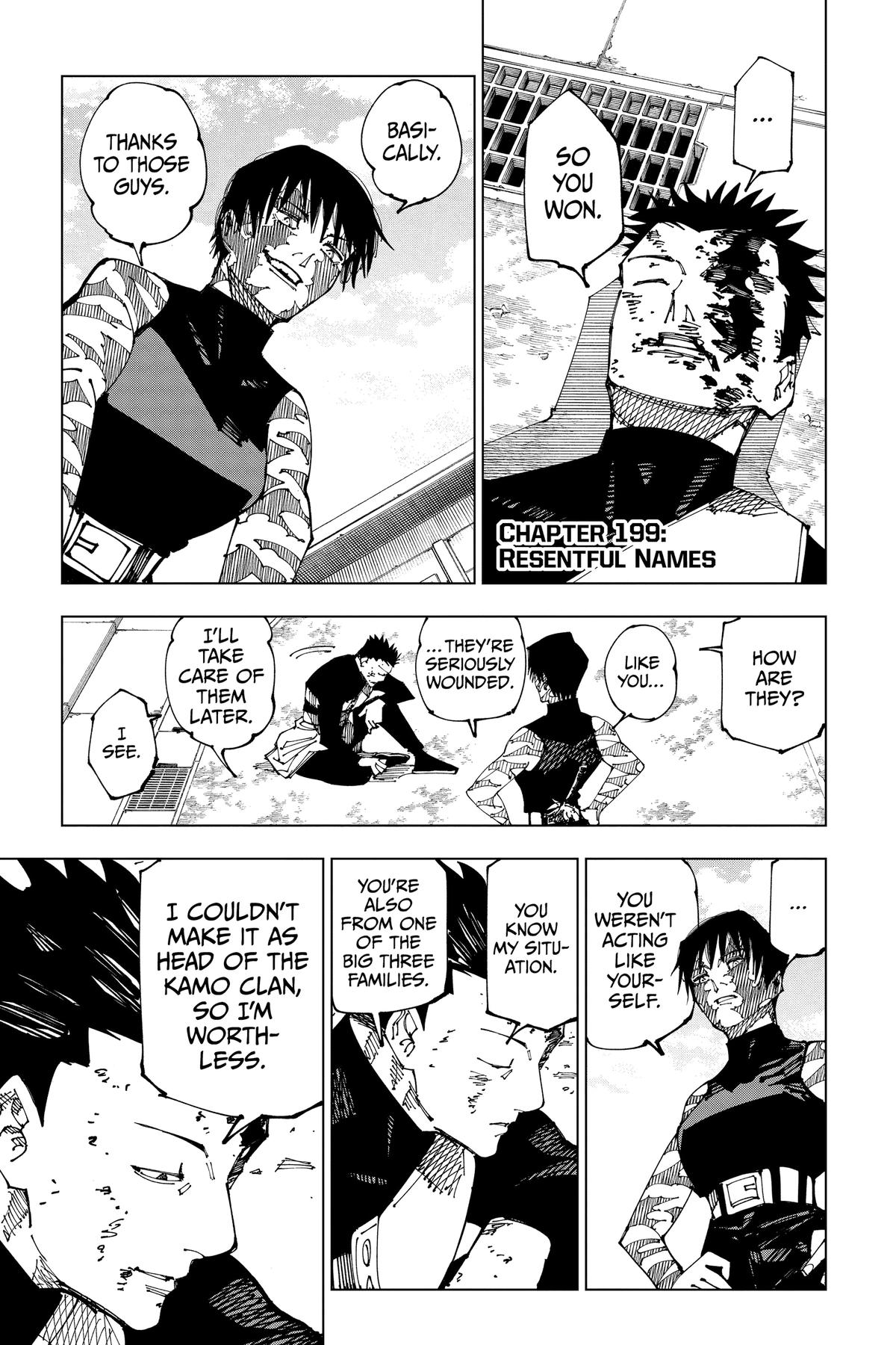 Jujutsu Kaisen Chapter 199 — page 1