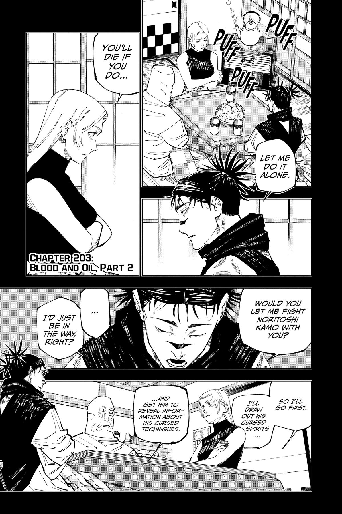 Jujutsu Kaisen Chapter 203 — page 1
