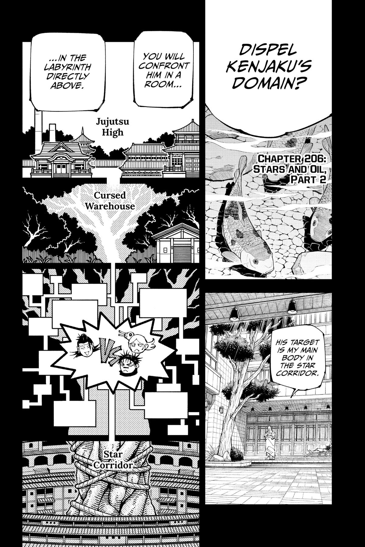 Jujutsu Kaisen Chapter 206 — page 1