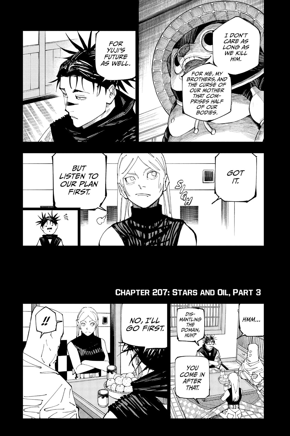 Jujutsu Kaisen Chapter 207 — page 1