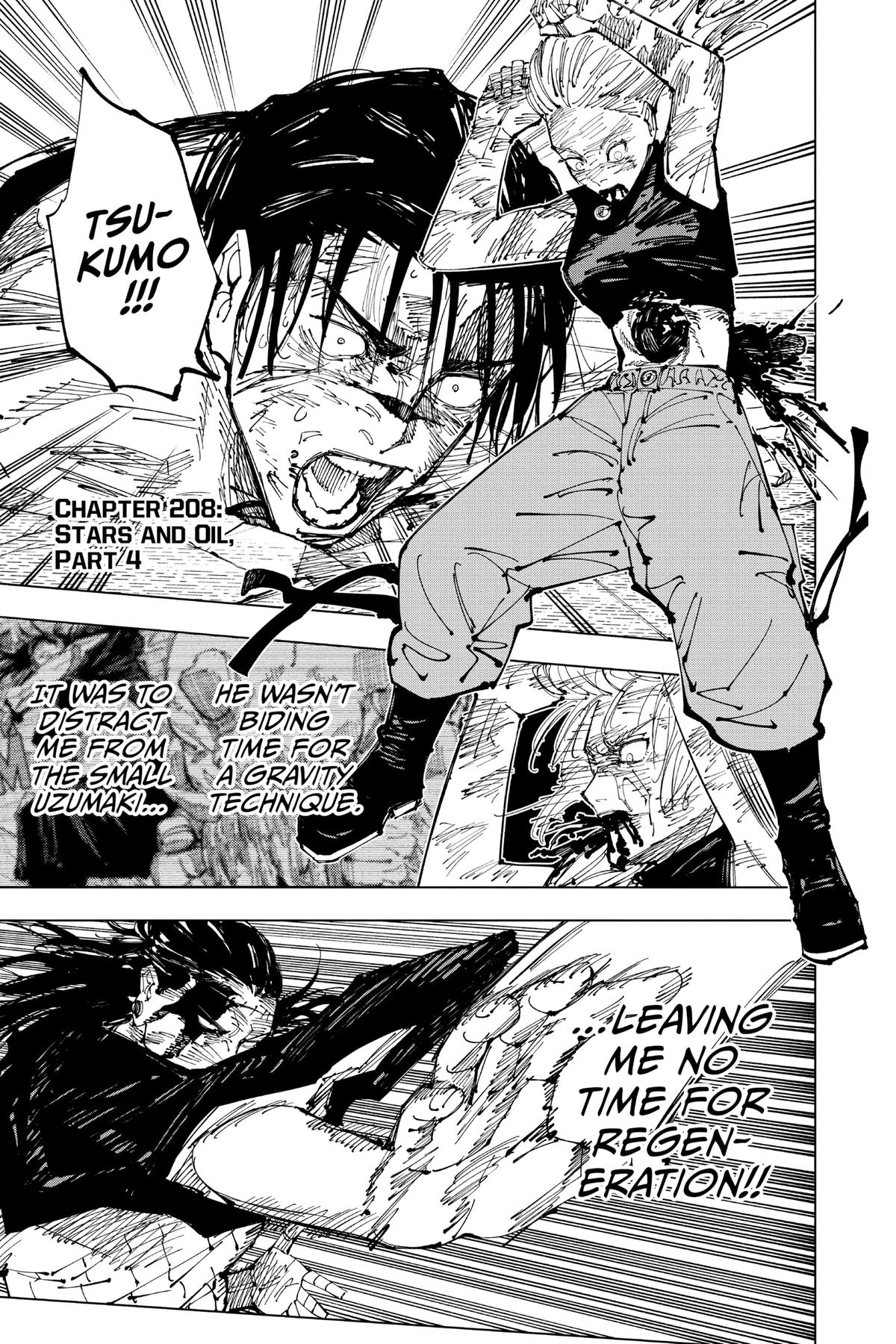 Jujutsu Kaisen Chapter 208 — page 1