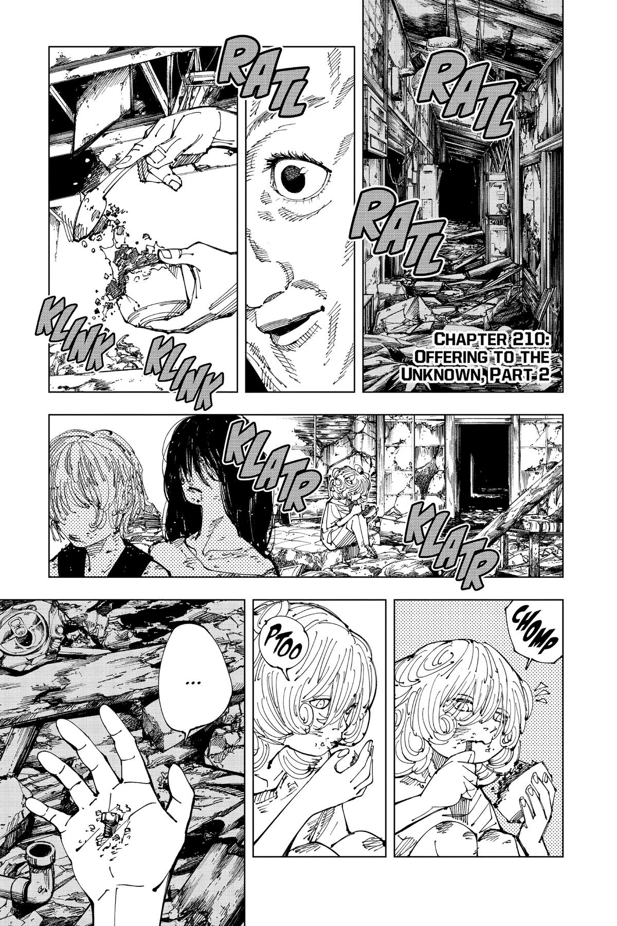 Jujutsu Kaisen Chapter 210 — page 1
