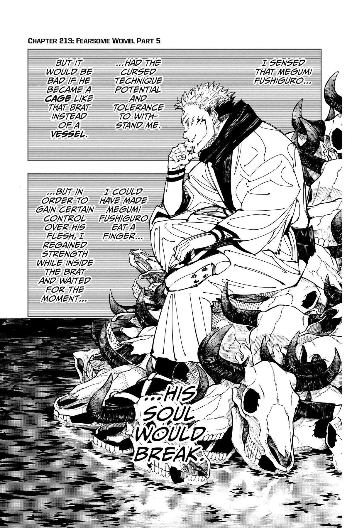Jujutsu Kaisen Chapter 213 — page 1