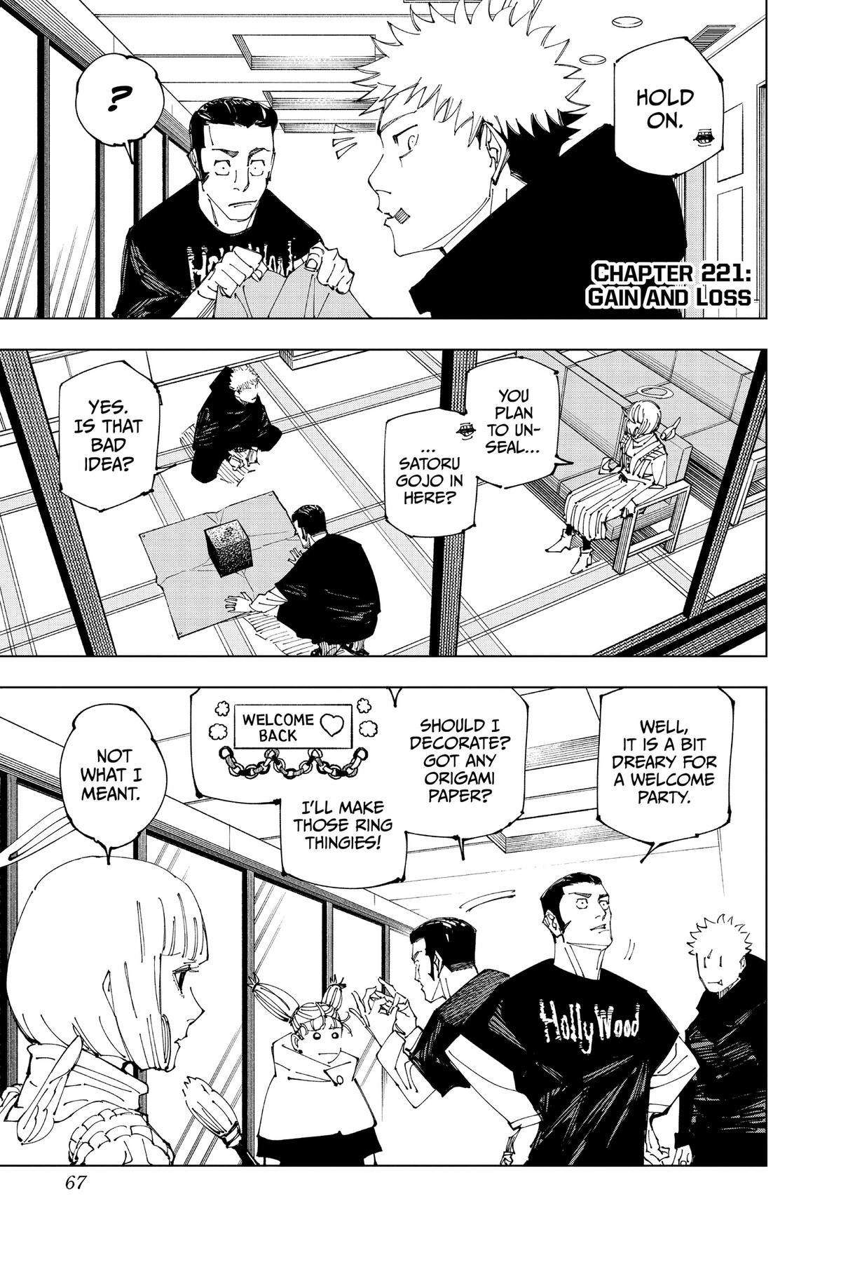 Jujutsu Kaisen Chapter 221 — page 1