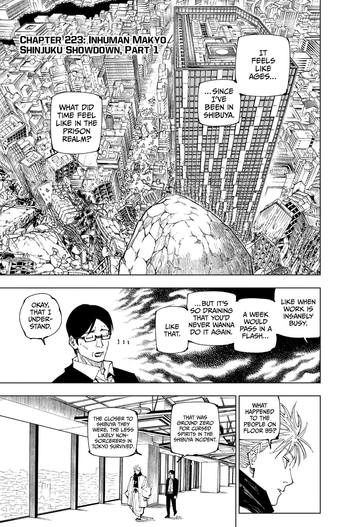 Jujutsu Kaisen Chapter 223 — page 1