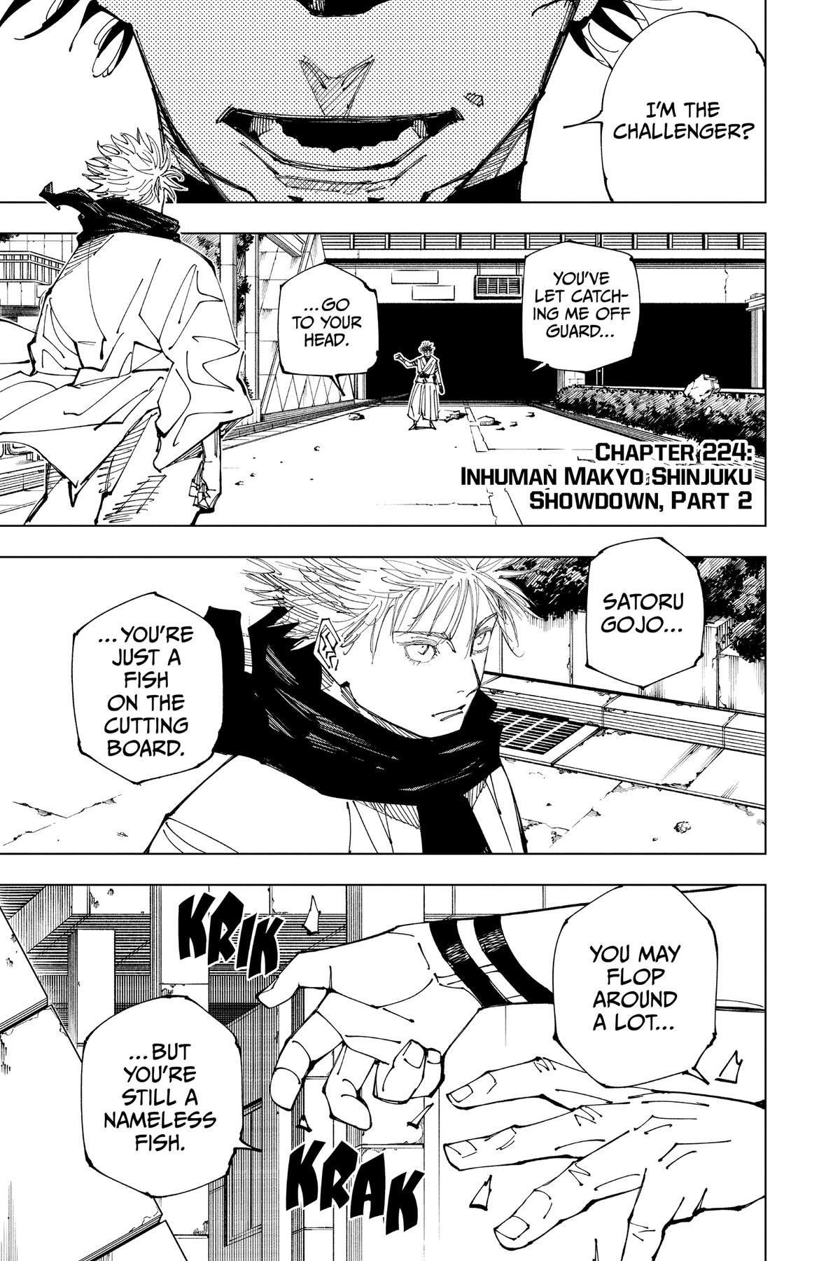 Jujutsu Kaisen Chapter 224 — page 1