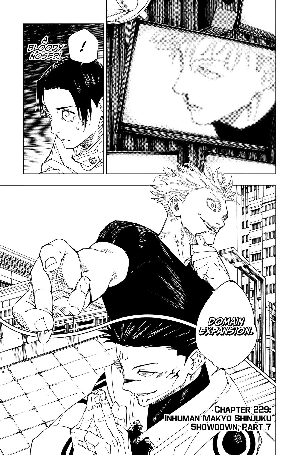 Jujutsu Kaisen Chapter 229 — page 1