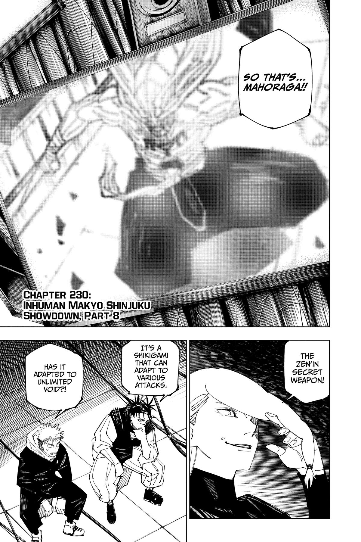 Jujutsu Kaisen Chapter 230 — page 1