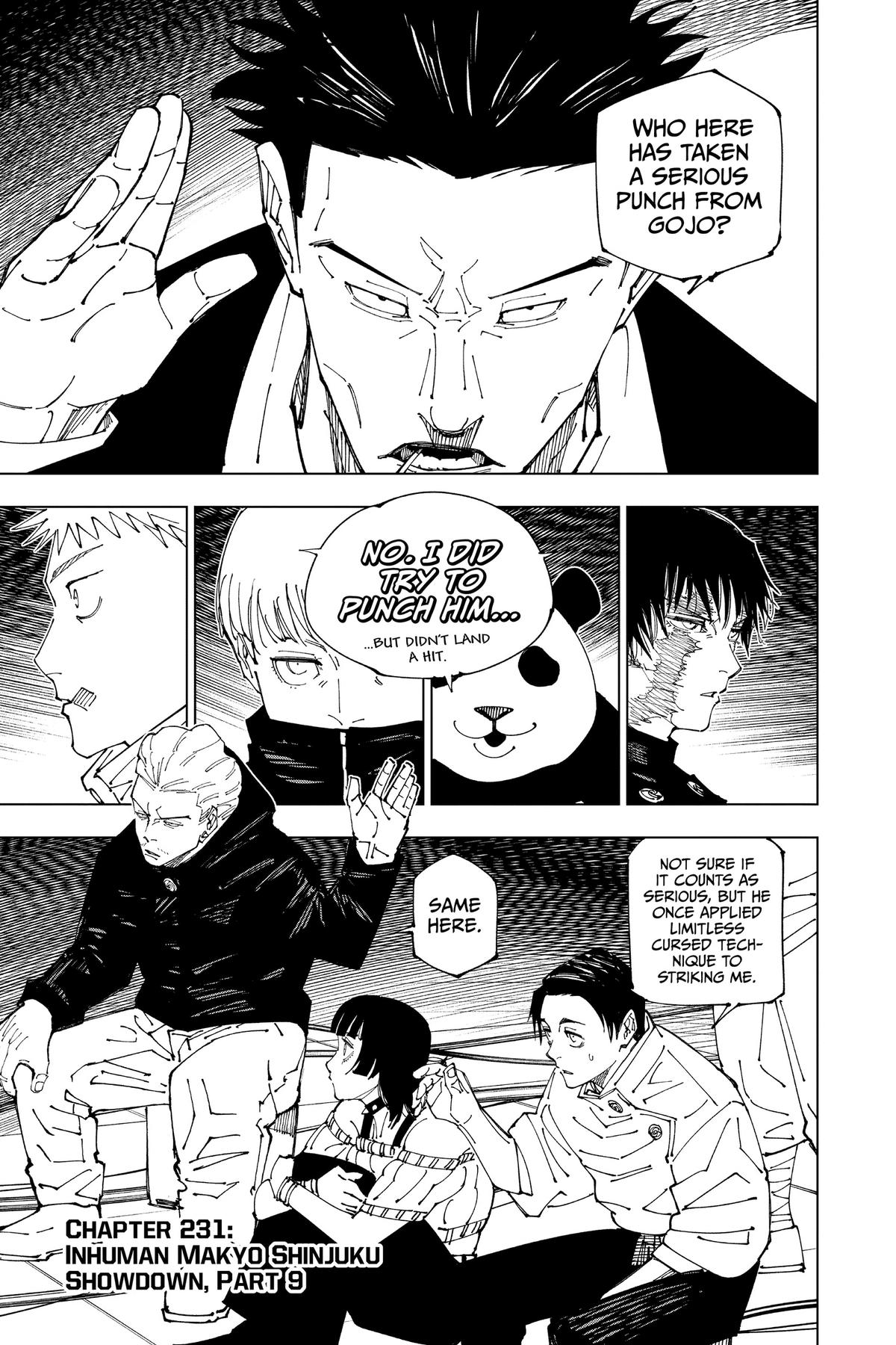 Jujutsu Kaisen Chapter 231 — page 1