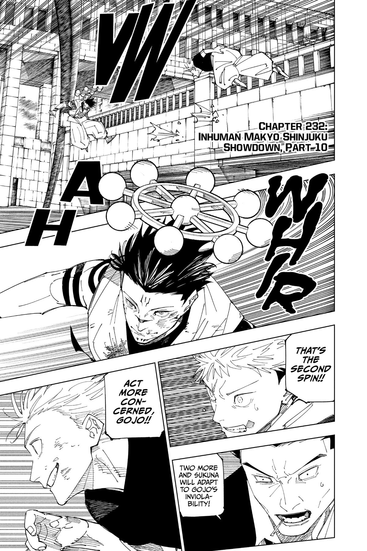 Jujutsu Kaisen Chapter 232 — page 1
