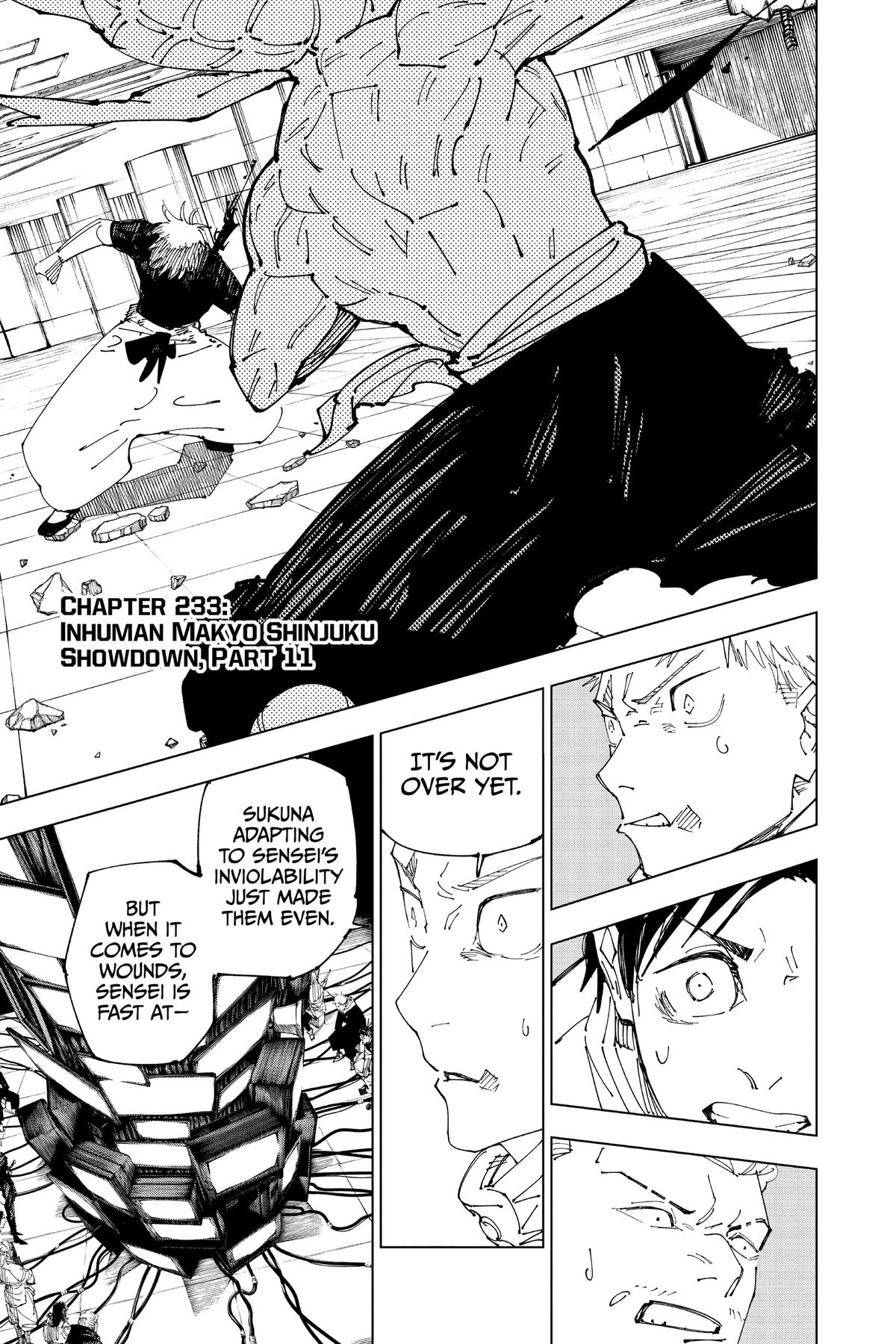 Jujutsu Kaisen Chapter 233 — page 1