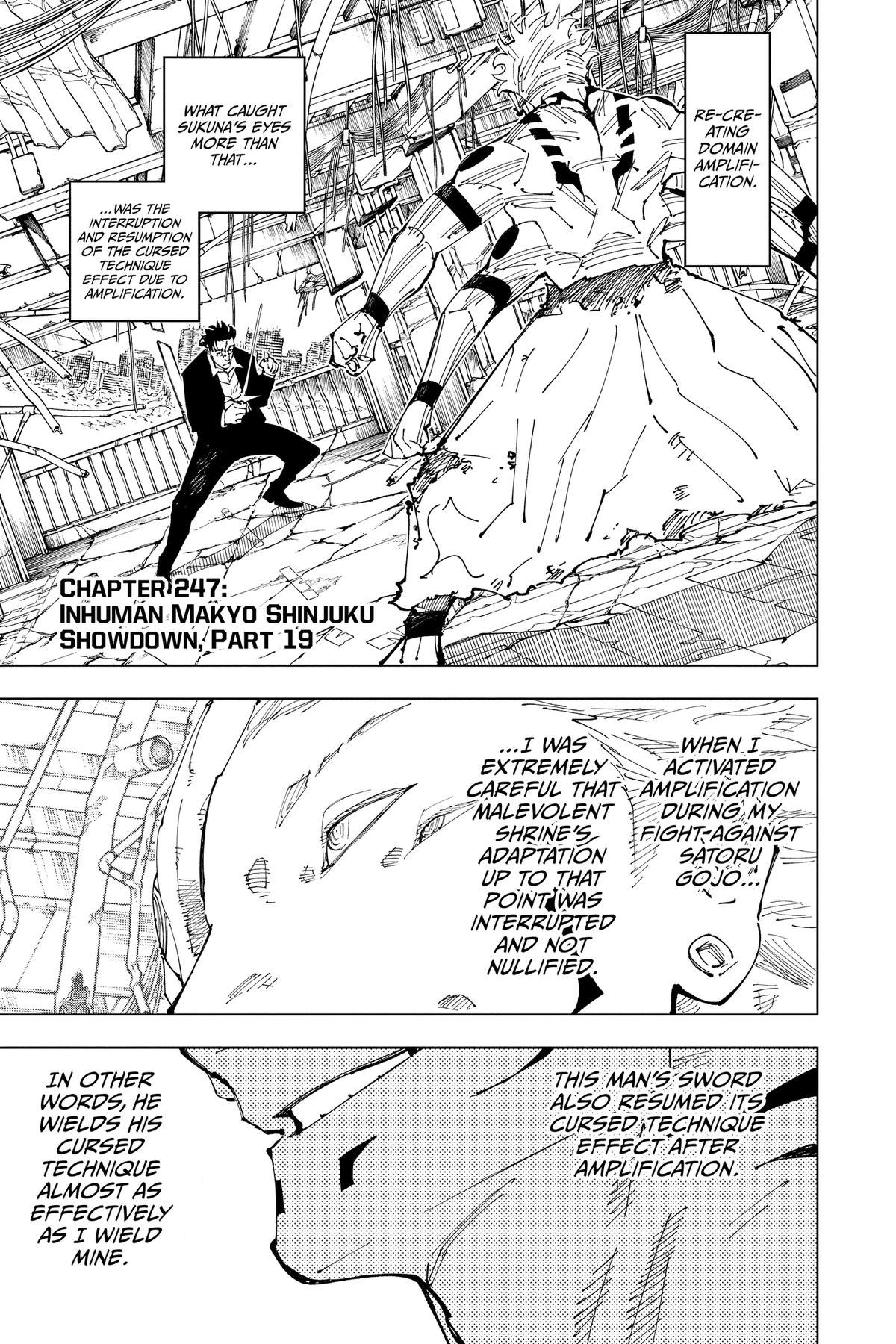 Jujutsu Kaisen Chapter 247 — page 1