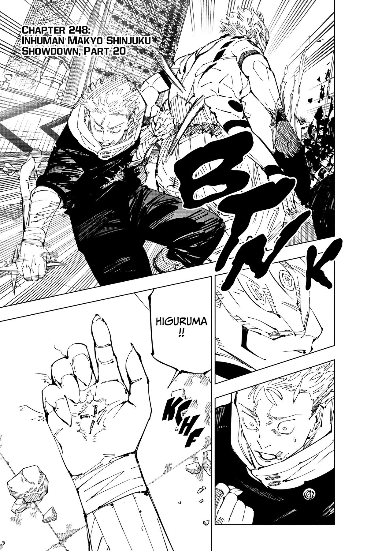 Jujutsu Kaisen Chapter 248 — page 1