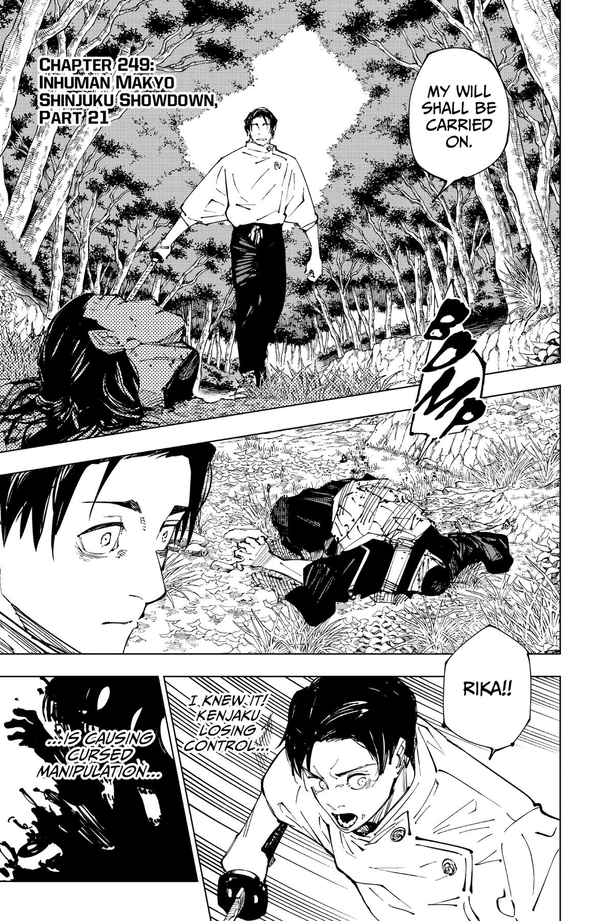 Jujutsu Kaisen Chapter 249 — page 1