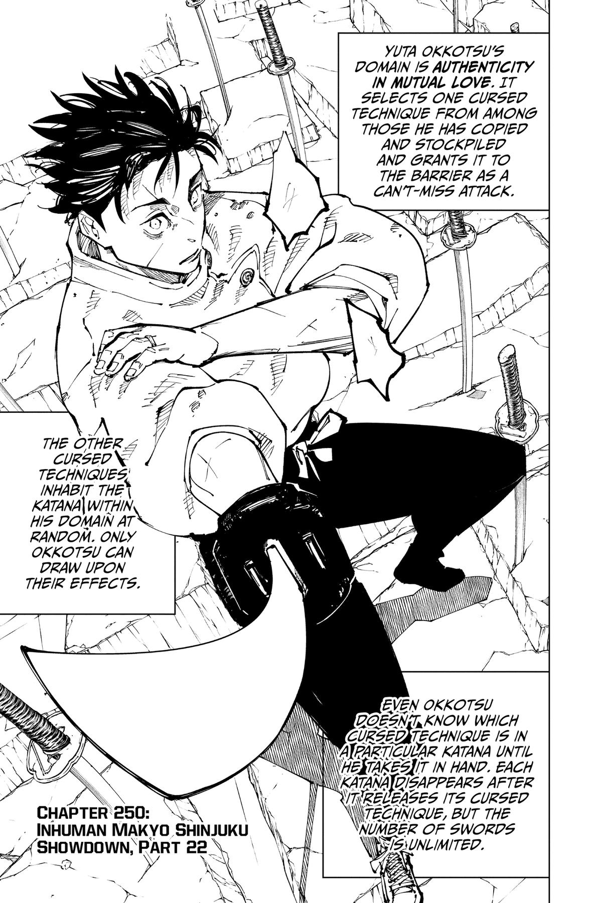 Jujutsu Kaisen Chapter 250 — page 1