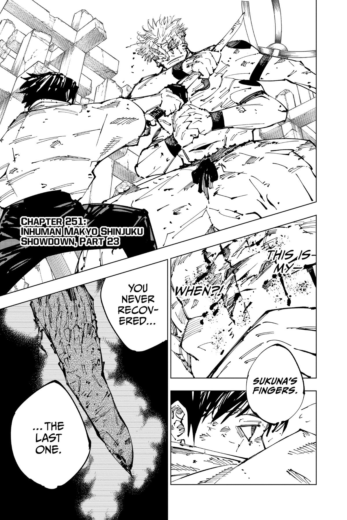 Jujutsu Kaisen Chapter 251 — page 1