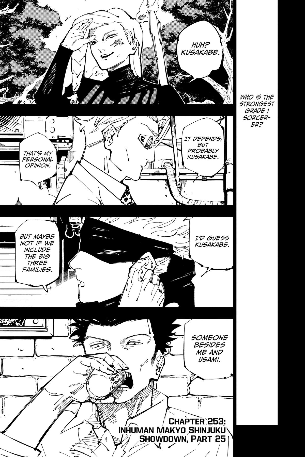 Jujutsu Kaisen Chapter 253 — page 1