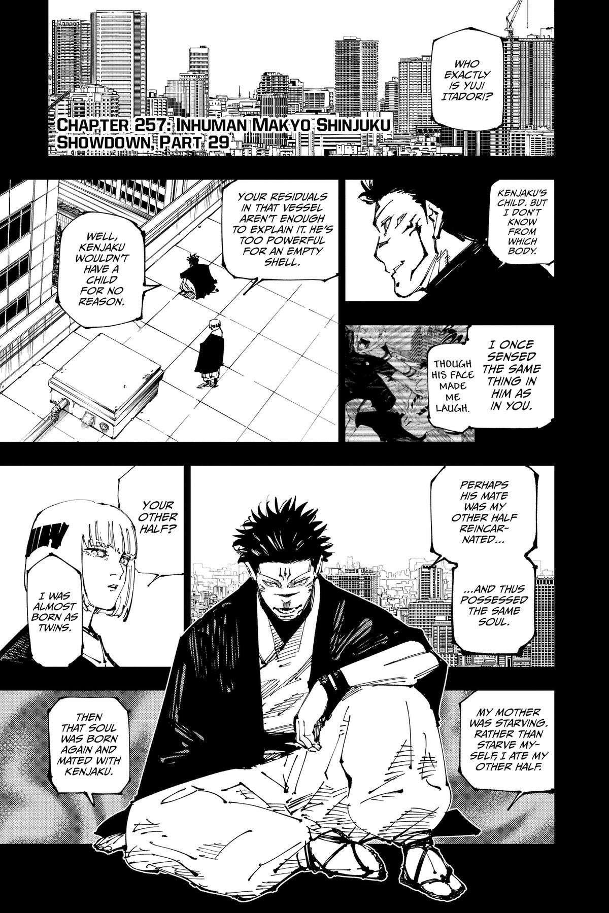 Jujutsu Kaisen Chapter 257 — page 1