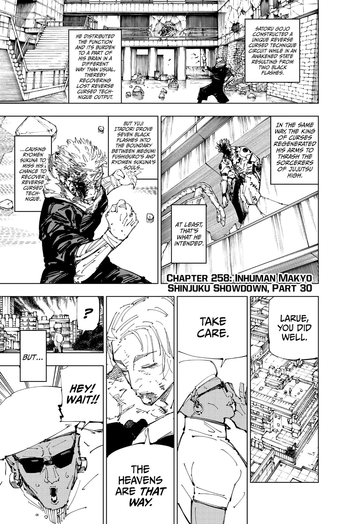 Jujutsu Kaisen Chapter 258 — page 1