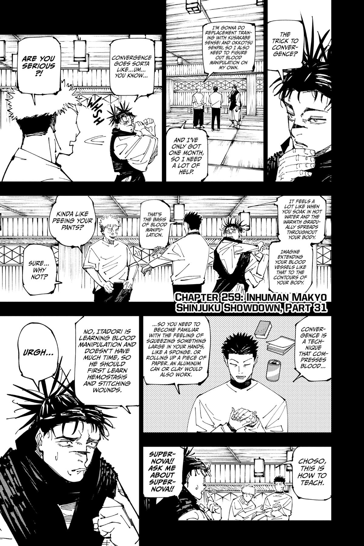 Jujutsu Kaisen Chapter 259 — page 1