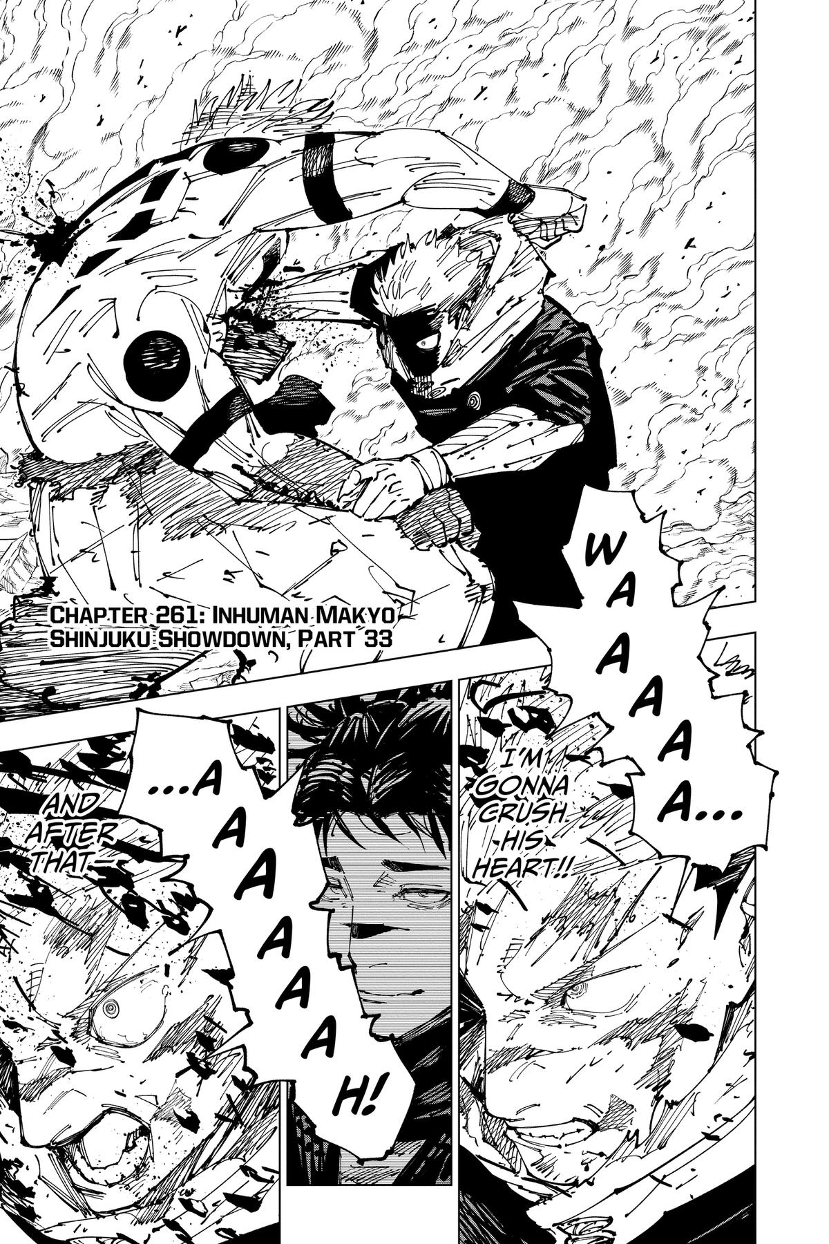 Jujutsu Kaisen Chapter 261 — page 1