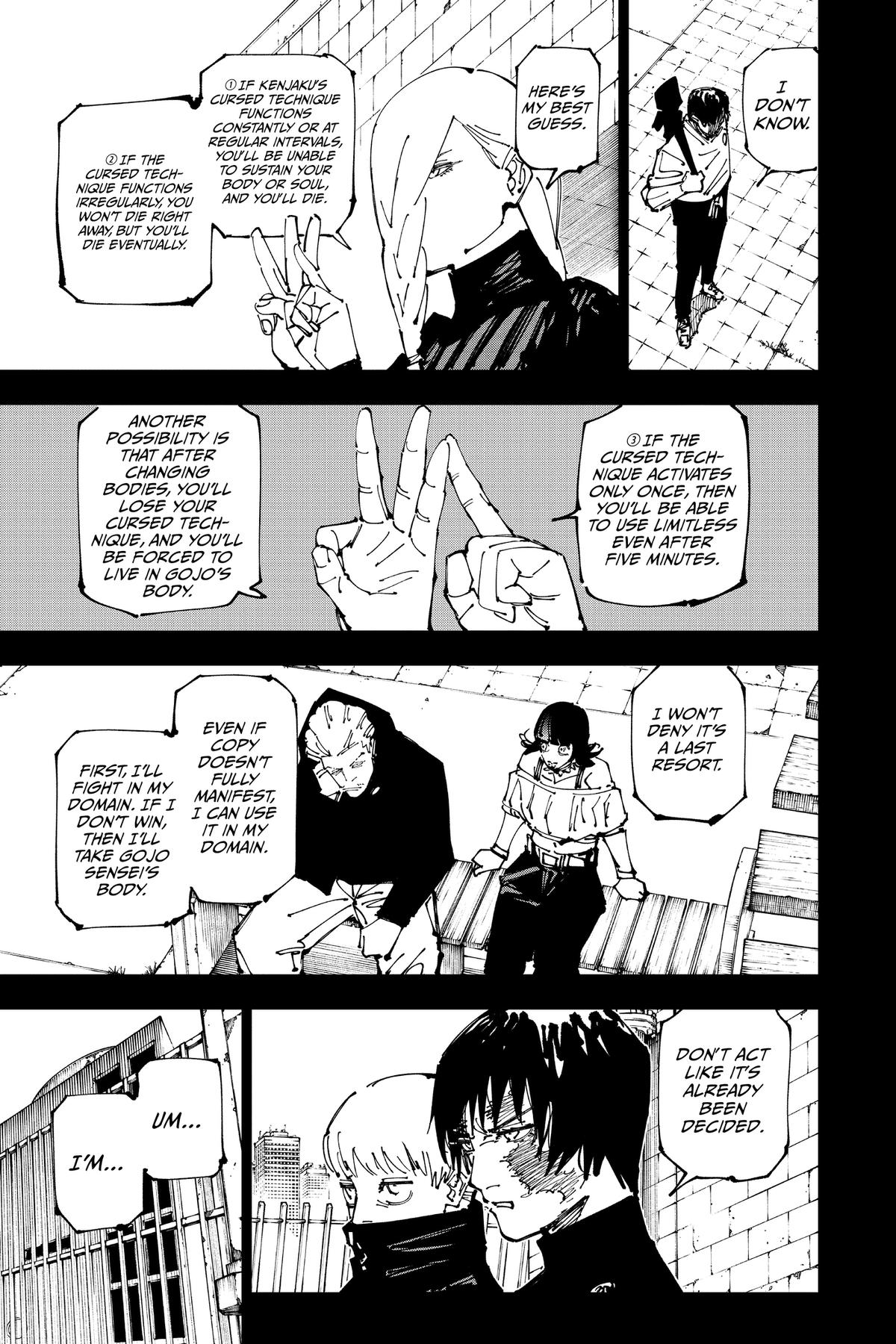 Jujutsu Kaisen Chapter 261 — page 5