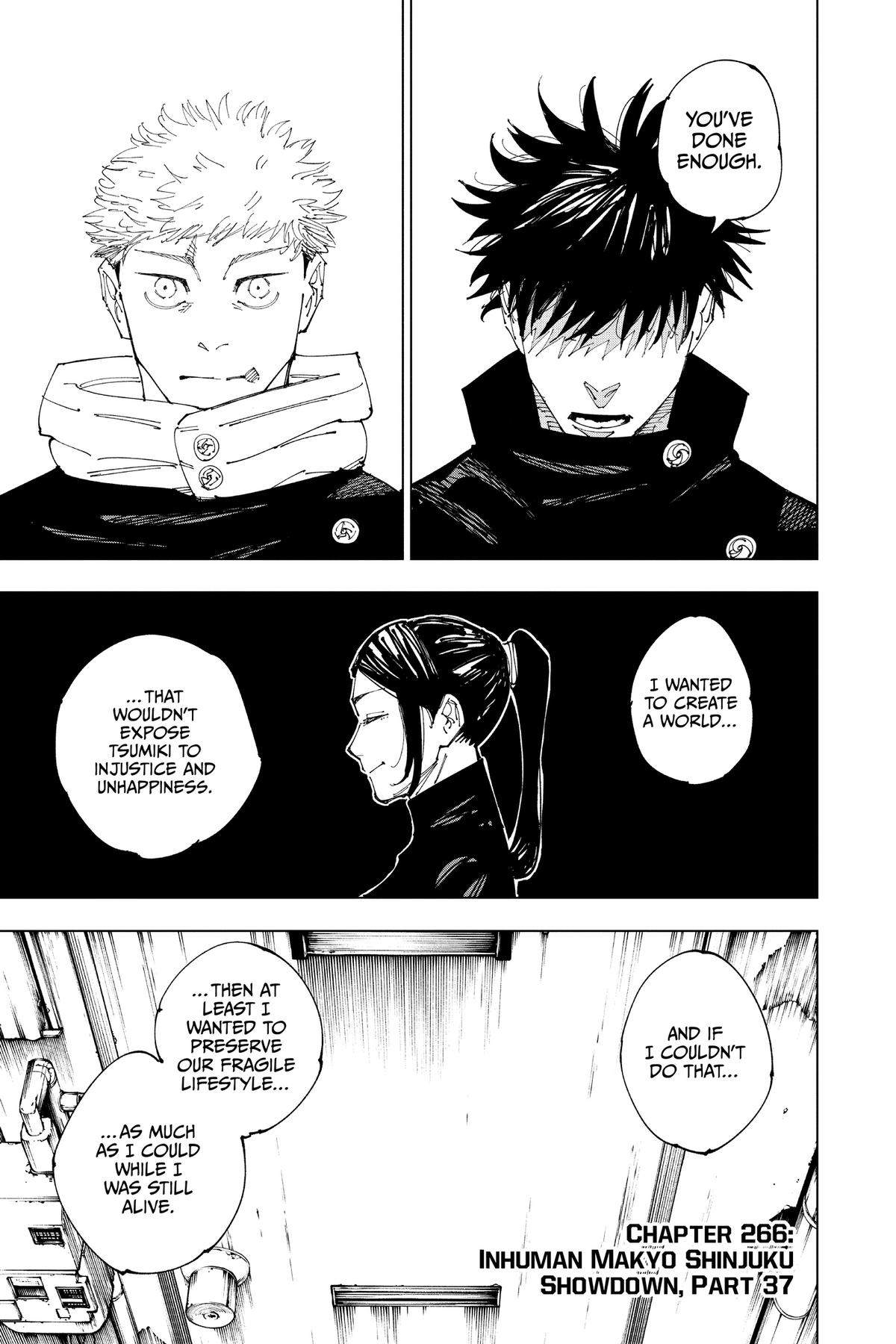 Jujutsu Kaisen Chapter 266 — page 1