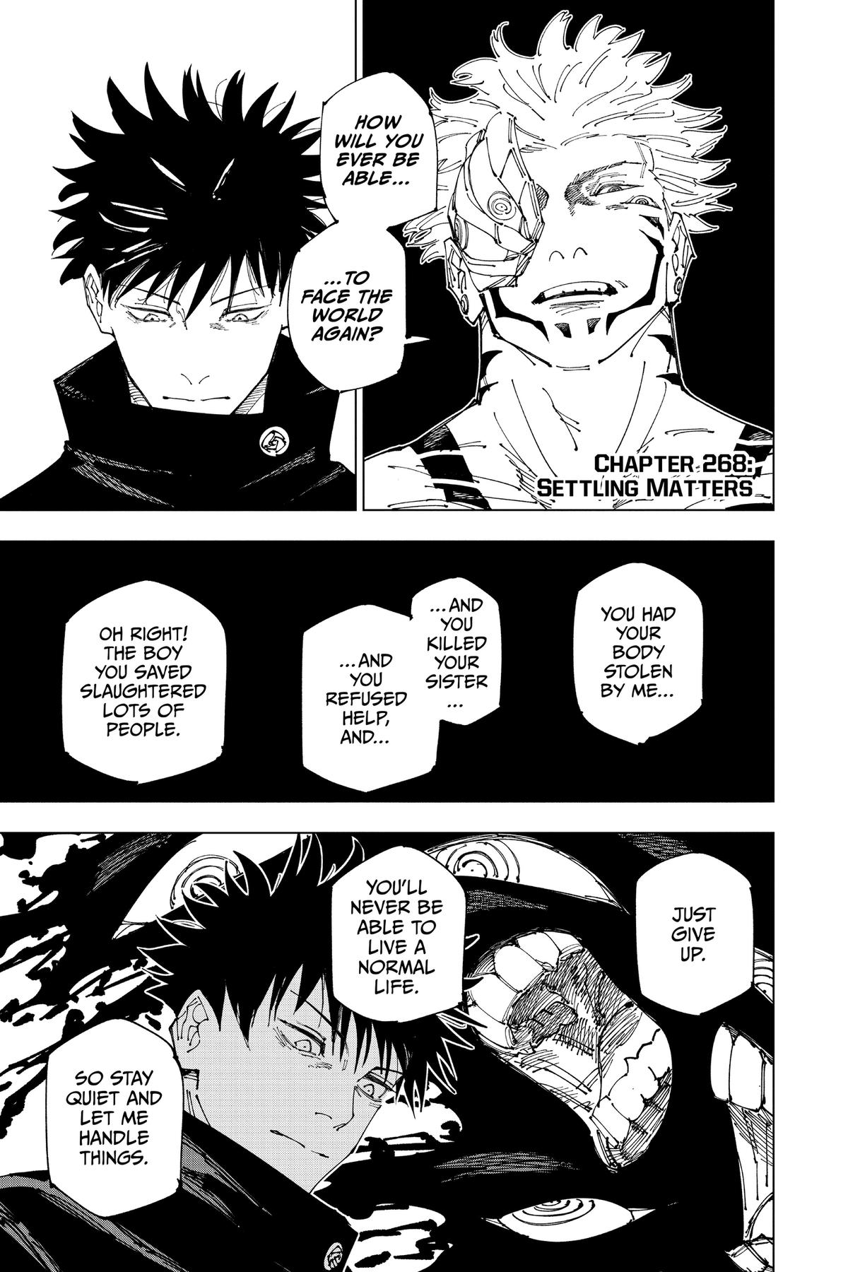 Jujutsu Kaisen Chapter 268 — page 1