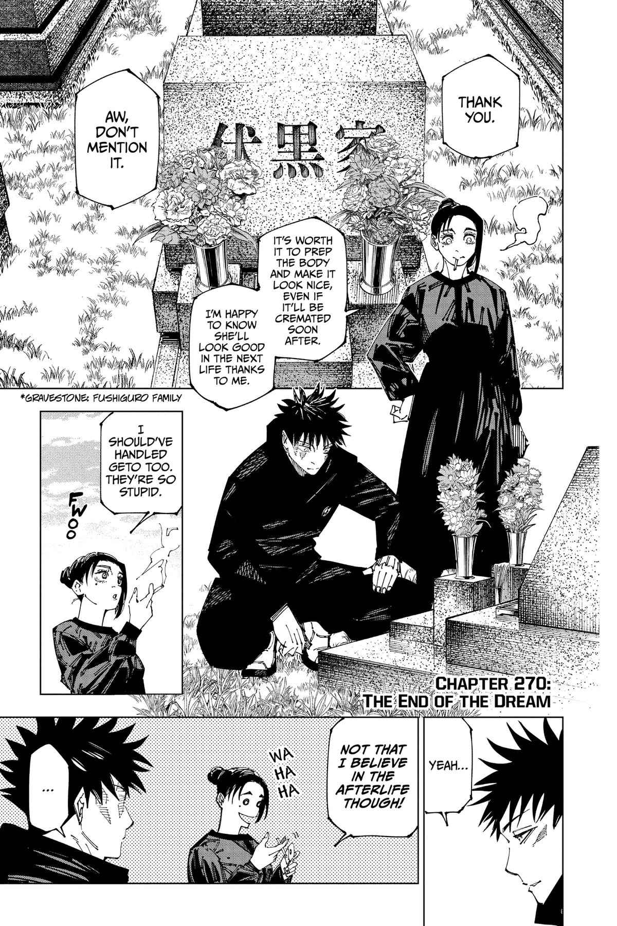 Jujutsu Kaisen Chapter 270 — page 1