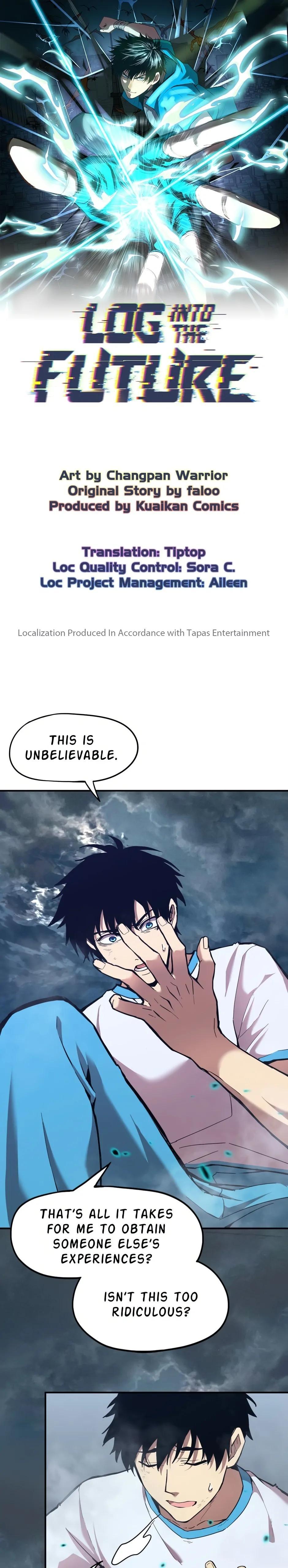 Log into the Future Chapter 2 — page 1