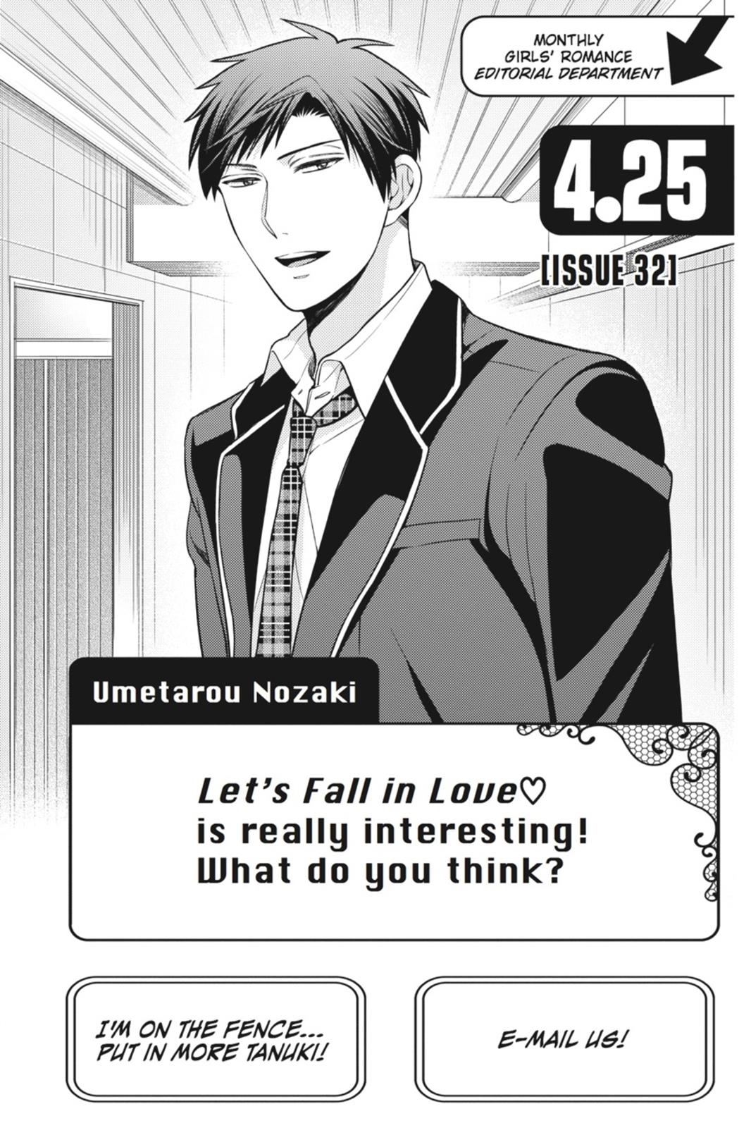 Monthly Girls’ Nozaki-kun Chapter 32 — page 1