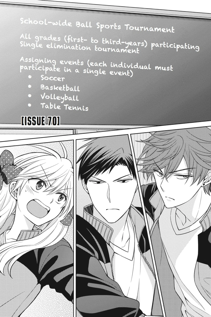 Monthly Girls’ Nozaki-kun Chapter 70 — page 1