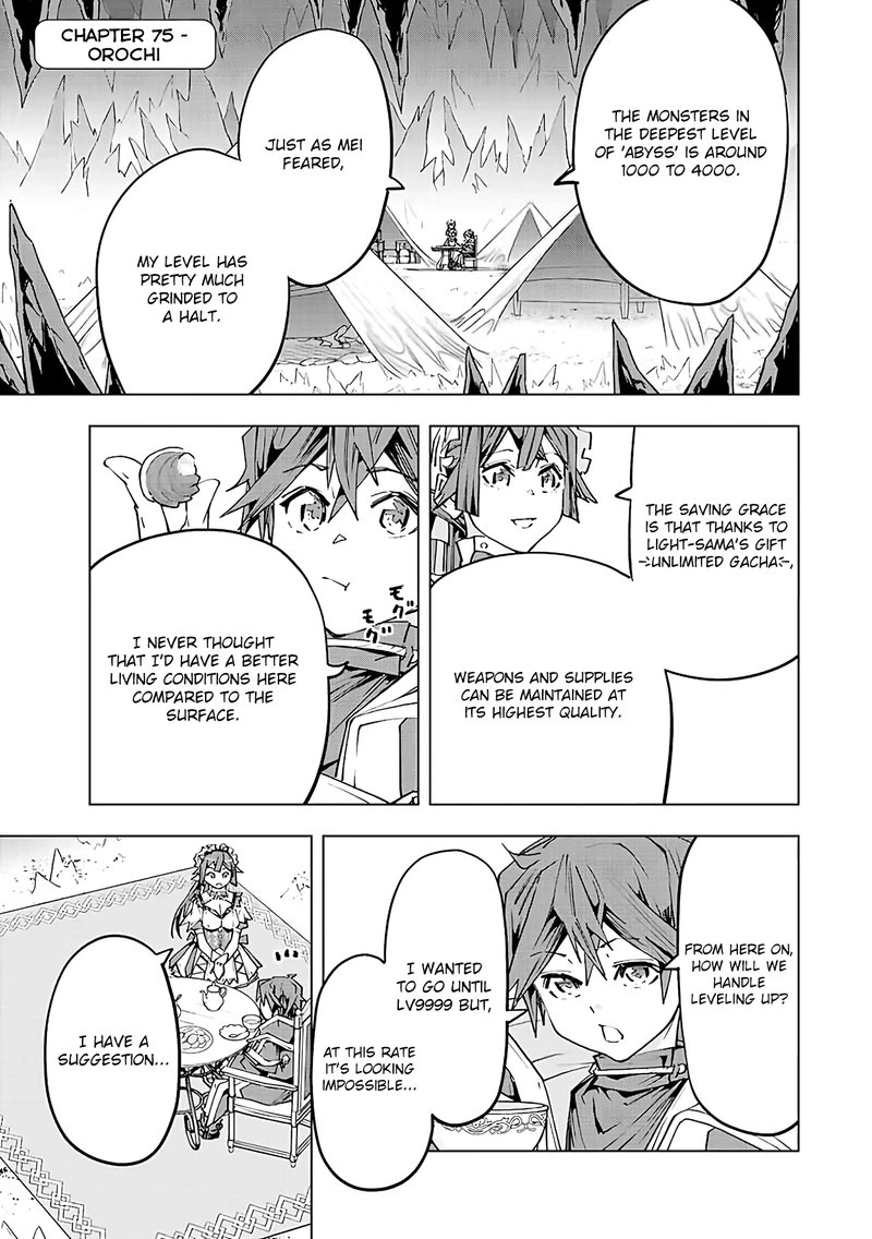 My Gift LVL 9999 Unlimited Gacha Chapter 75 — page 1