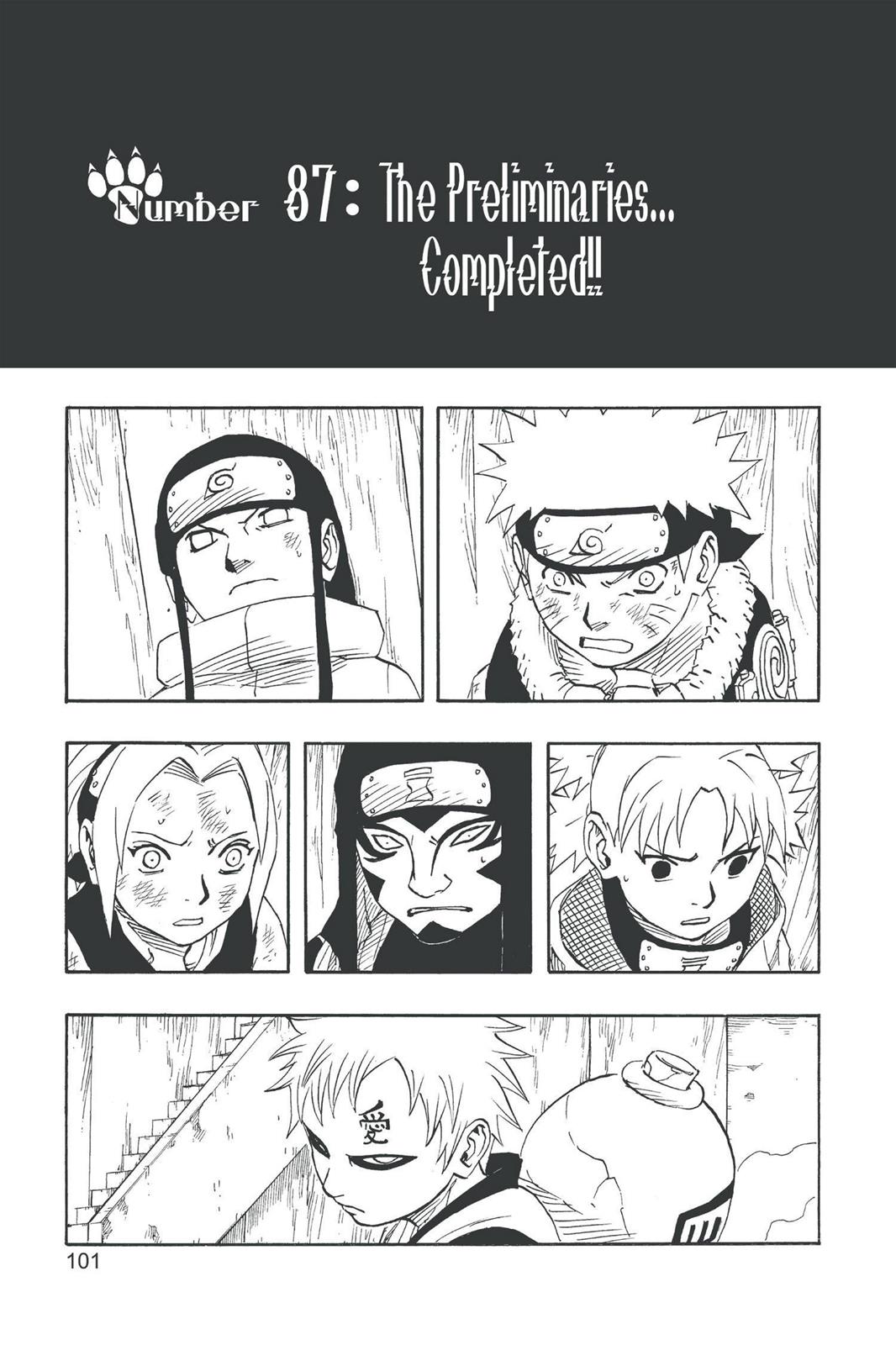 Naruto Chapter 87 — page 1