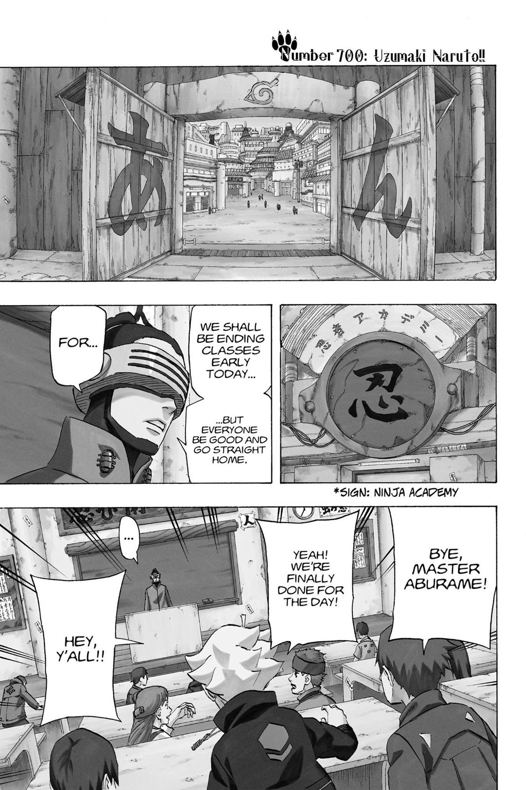 Naruto Chapter 700 — page 1