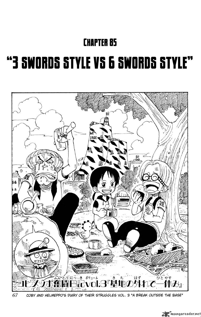 One Piece Chapter 85 — page 1