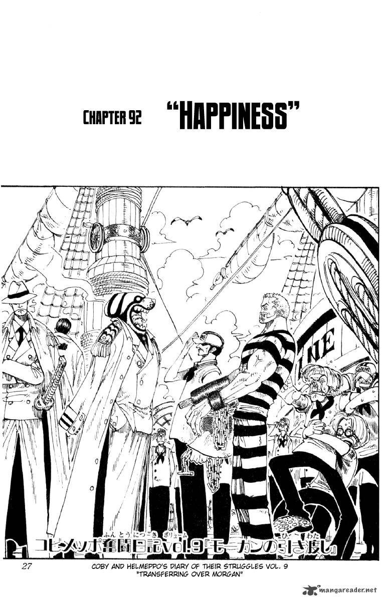One Piece Chapter 92 — page 1