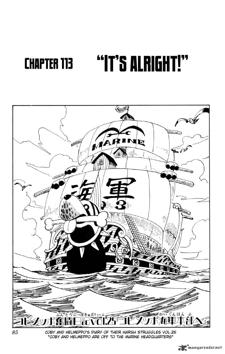 One Piece Chapter 113 — page 1