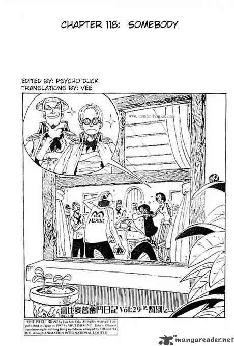 One Piece Chapter 118 — page 1