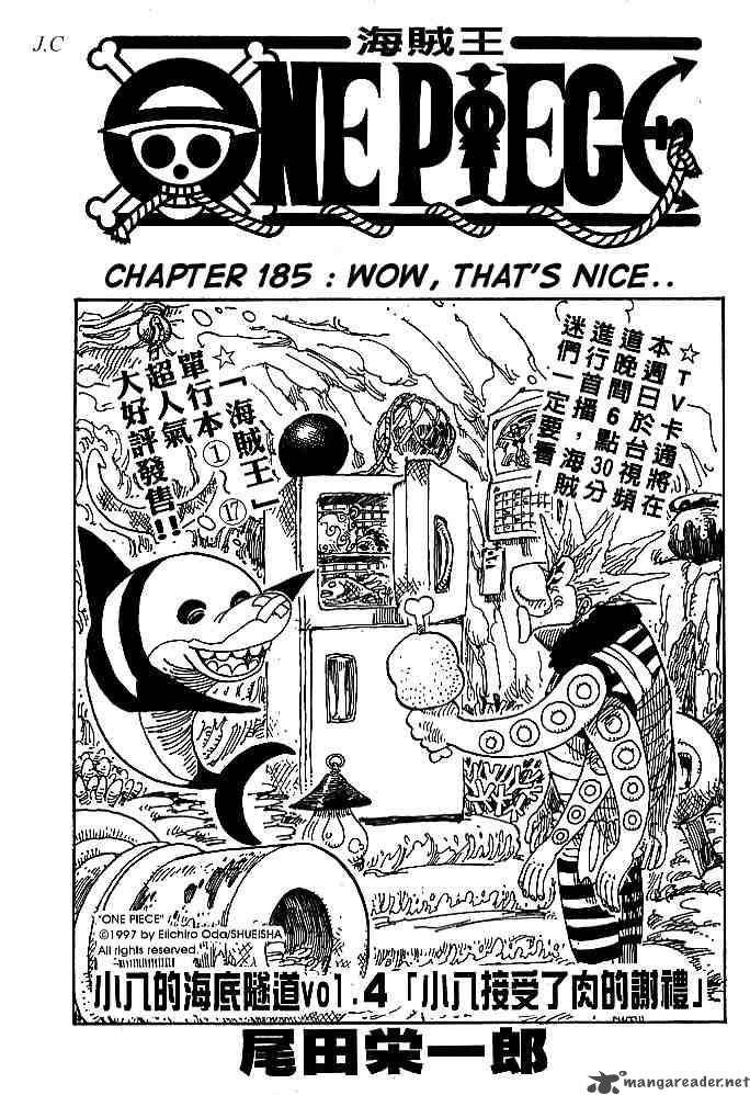 One Piece Chapter 185 — page 1