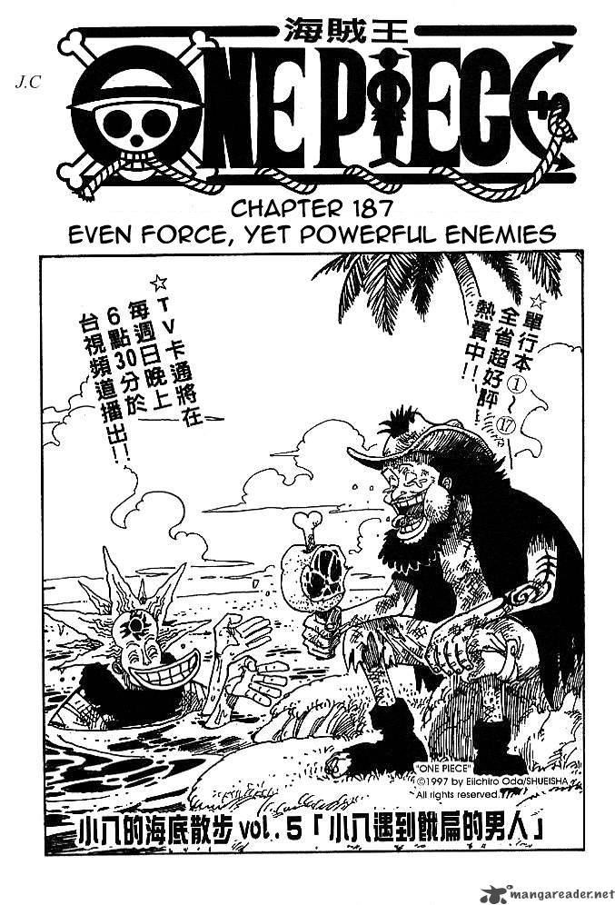 One Piece Chapter 187 — page 1
