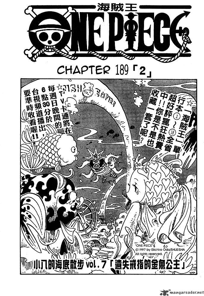 One Piece Chapter 189 — page 1