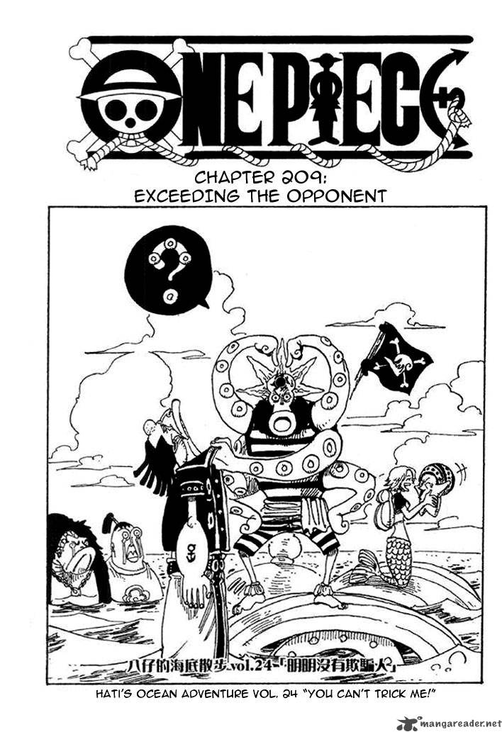 One Piece Chapter 209 — page 1