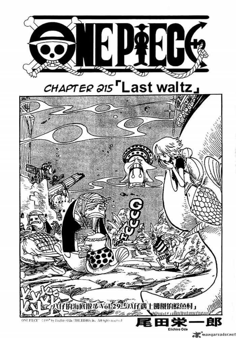 One Piece Chapter 215 — page 1