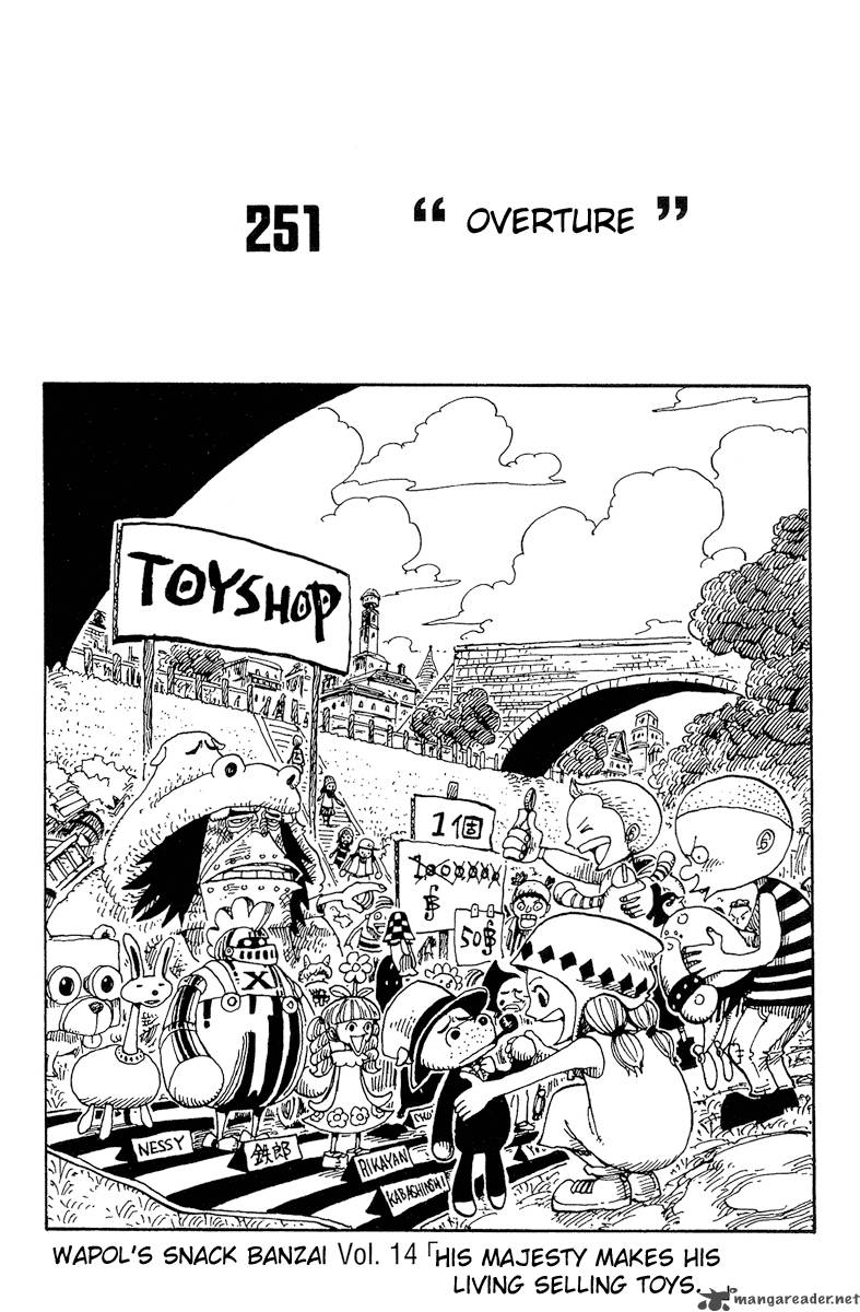 One Piece Chapter 251 — page 1