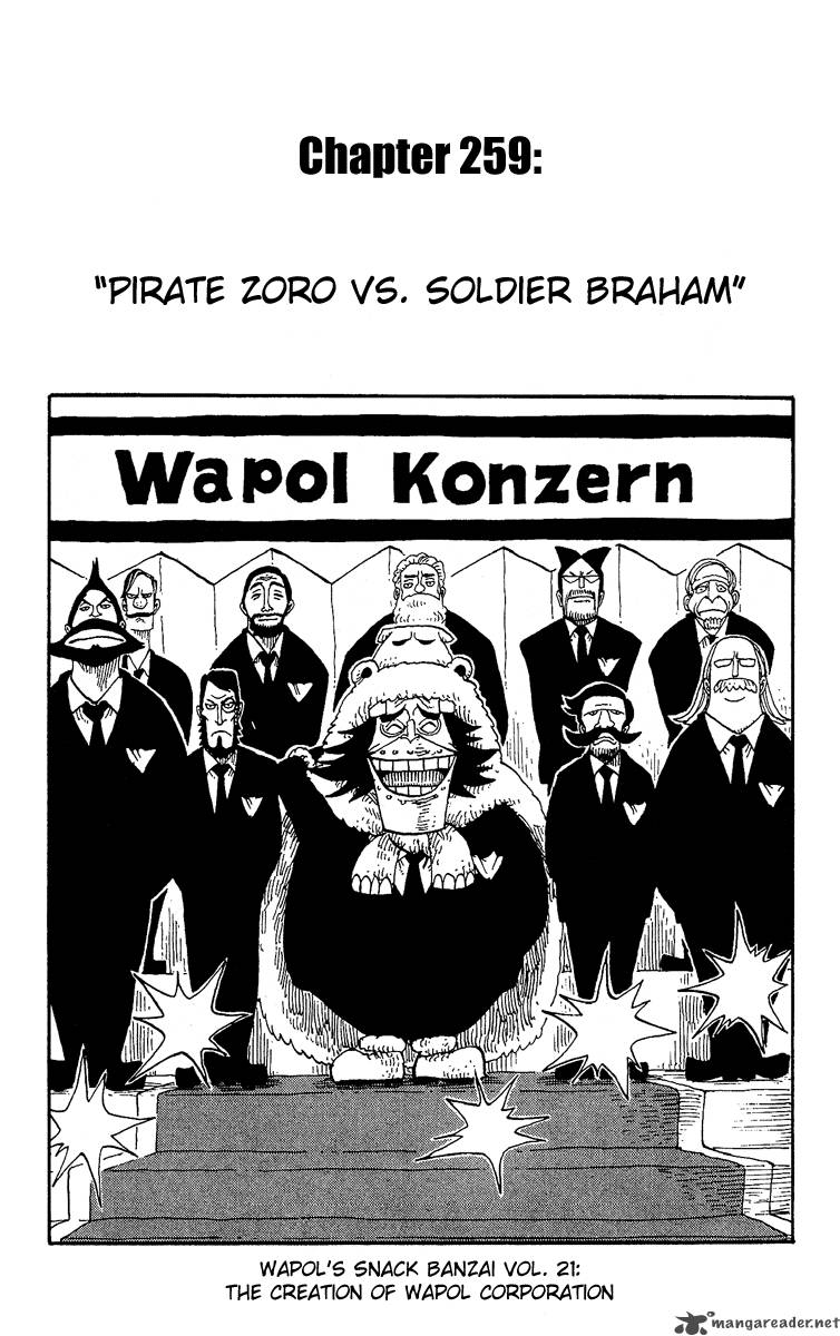 One Piece Chapter 259 — page 1