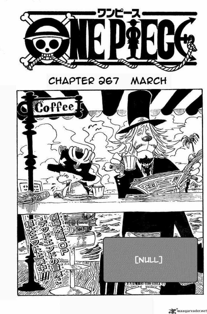 One Piece Chapter 267 — page 1