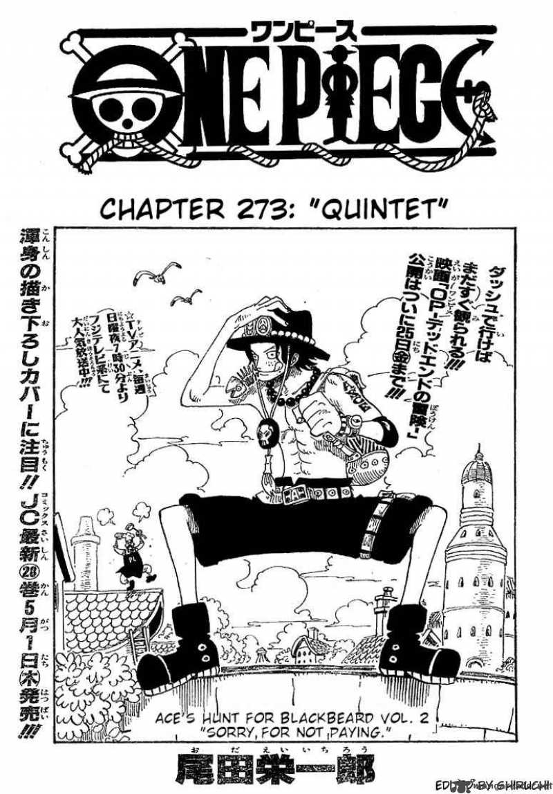 One Piece Chapter 273 — page 1
