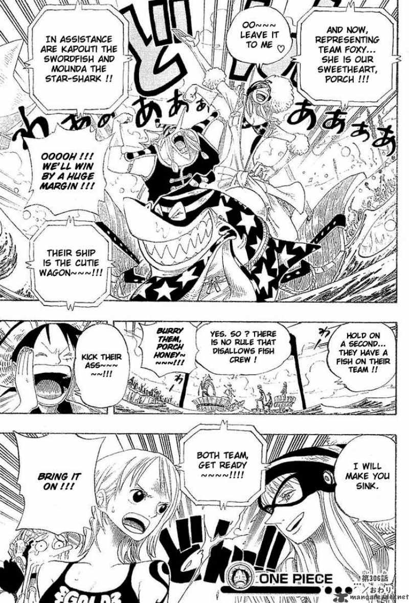One Piece Chapter 306 — page 19
